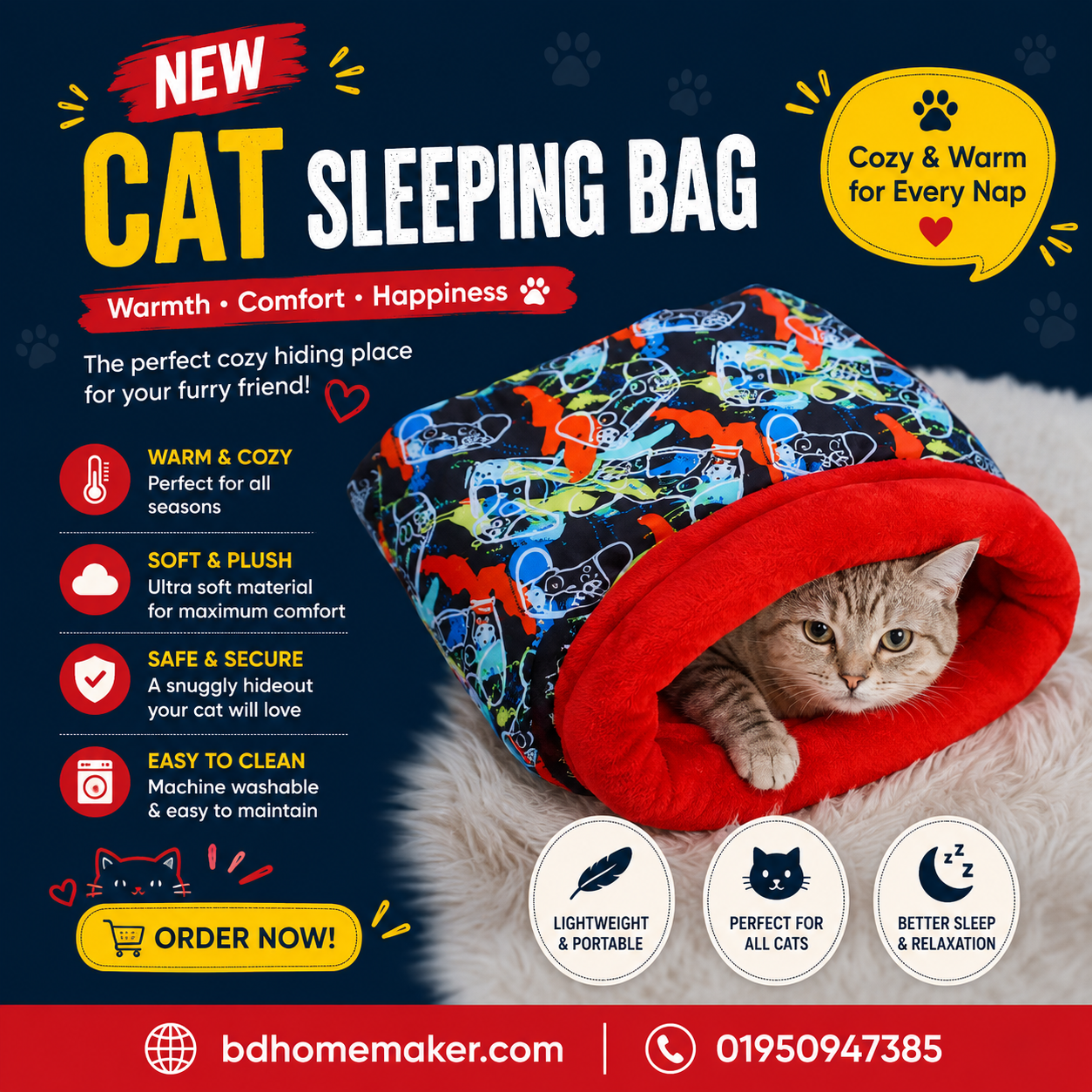 New cat sleeping bag_img_0