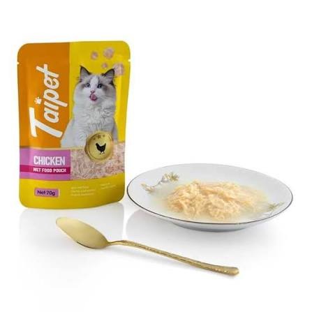 taipet chicken wet food pouch both adult and kitten from 2 month 70 g_img_0