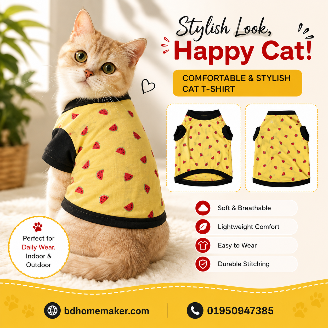 Cat t-shirt 4,1 kg ,800 gm_img_0