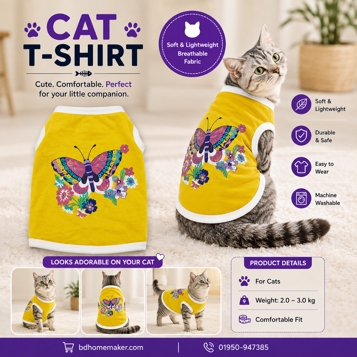 Cat t-shirt (2.3,2.5) kg_img_0