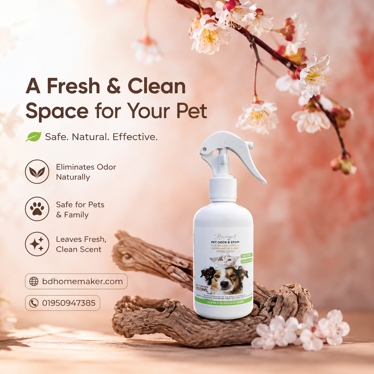 Banglal Waterless bath no rinse flea and tick shampoo for cat 250ml_img_0