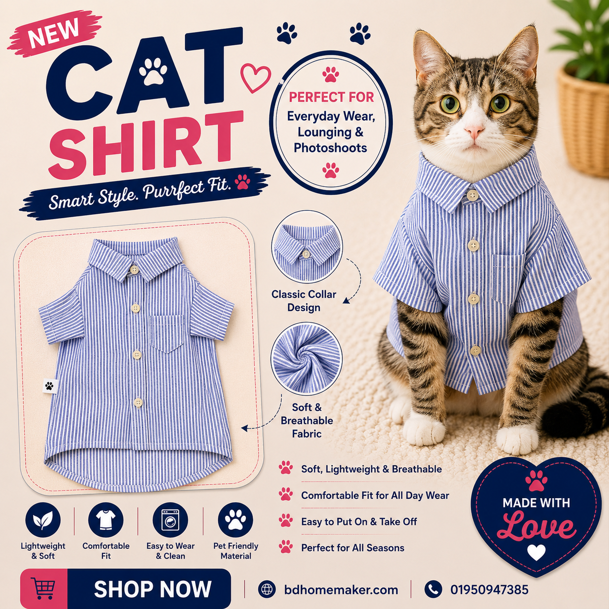 Cat shirt (3.5,7 kg ,700 gm)_img_0
