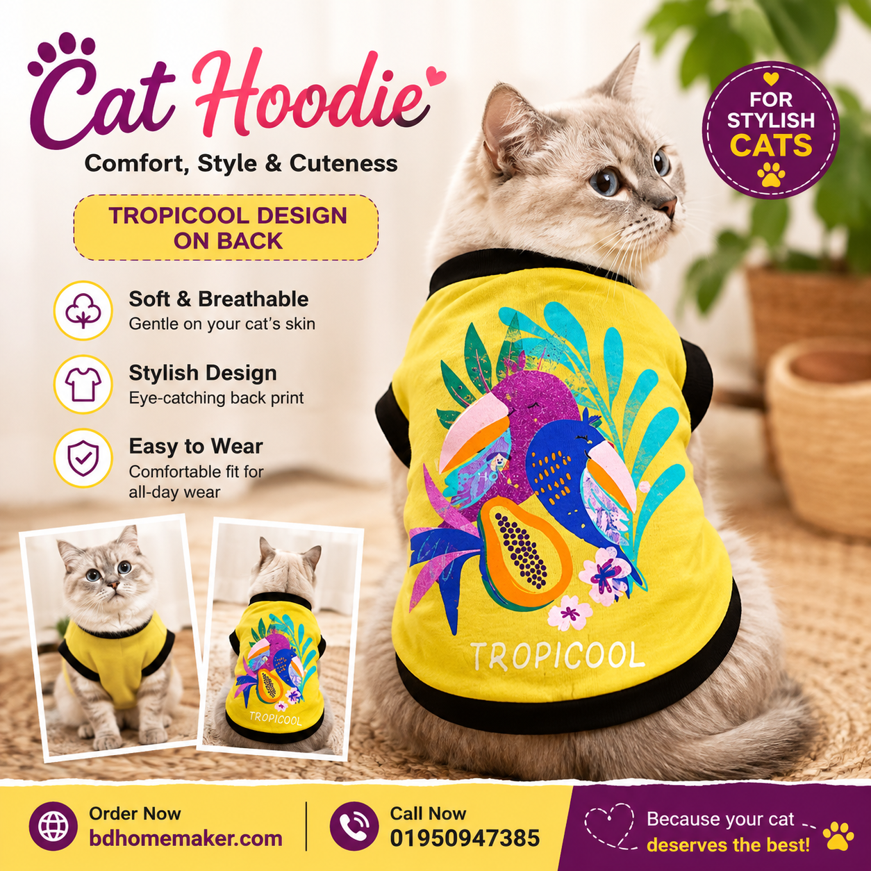 cat t-shirt (1.4,2.3 kg)_img_0