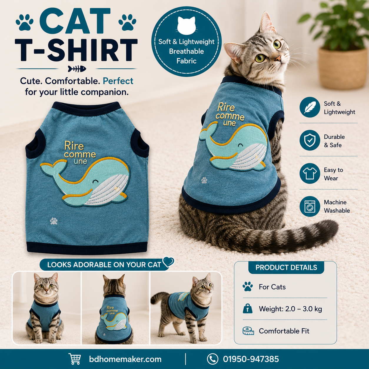 cat t-shirt (2.5,2.3 kg)_img_0