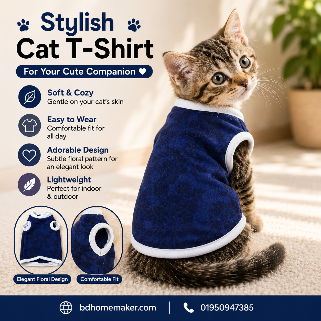 Cat t-shirt (4,2.5,2.3,1.7,1.4,1 kg ,800 gm)_img_0