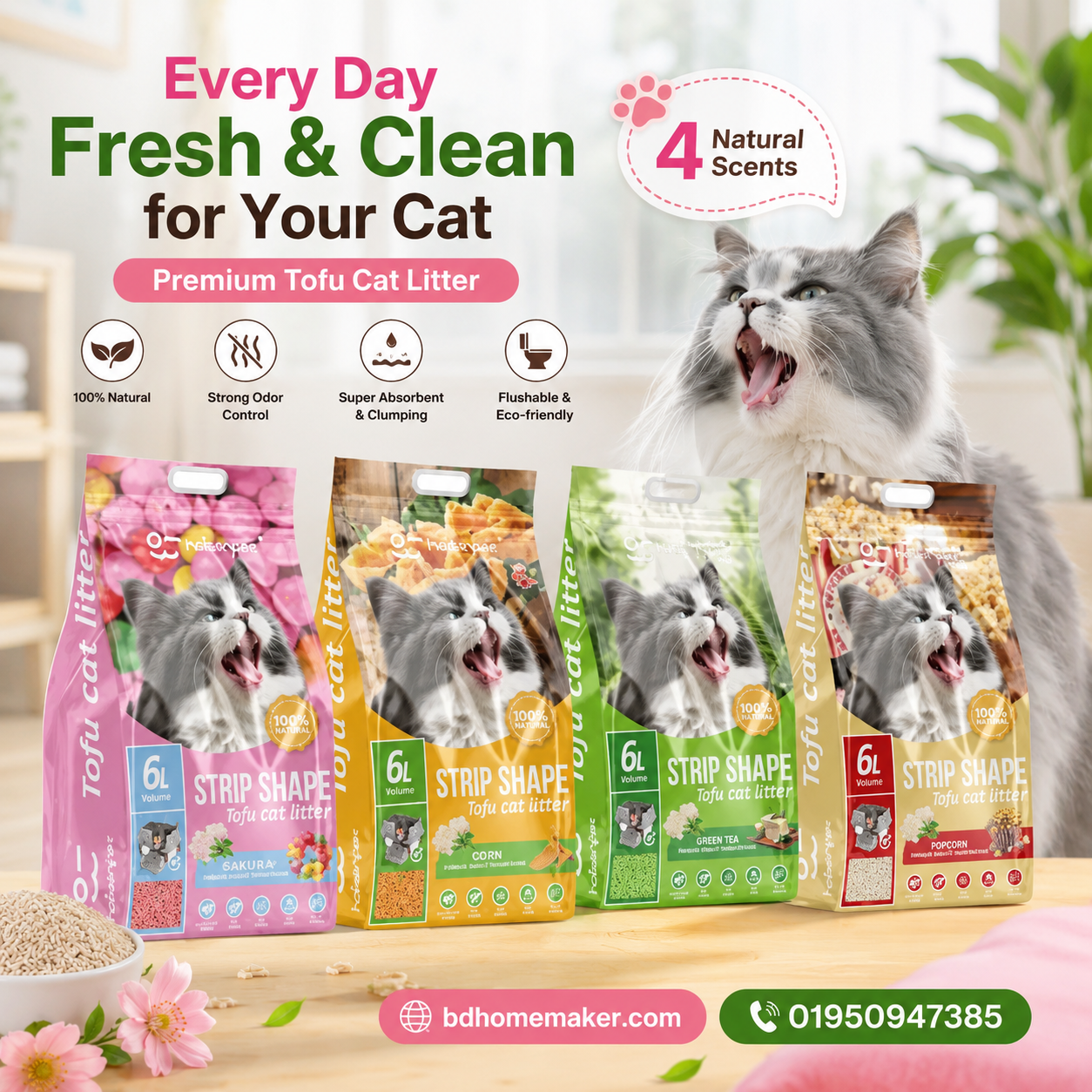 haisenpet -lumina cat liter -lemon,apple