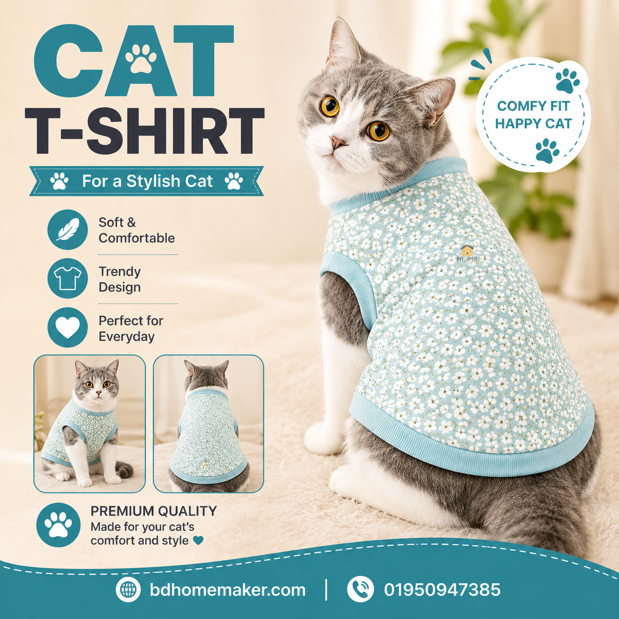 Cat t-shirt (800,700gm,2.5 kg)_img_0
