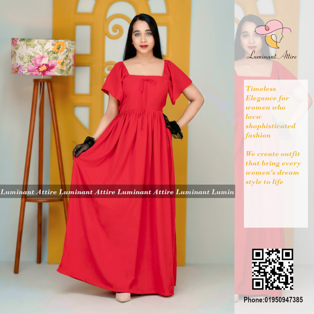 Micro Stitch Red gown_img_1