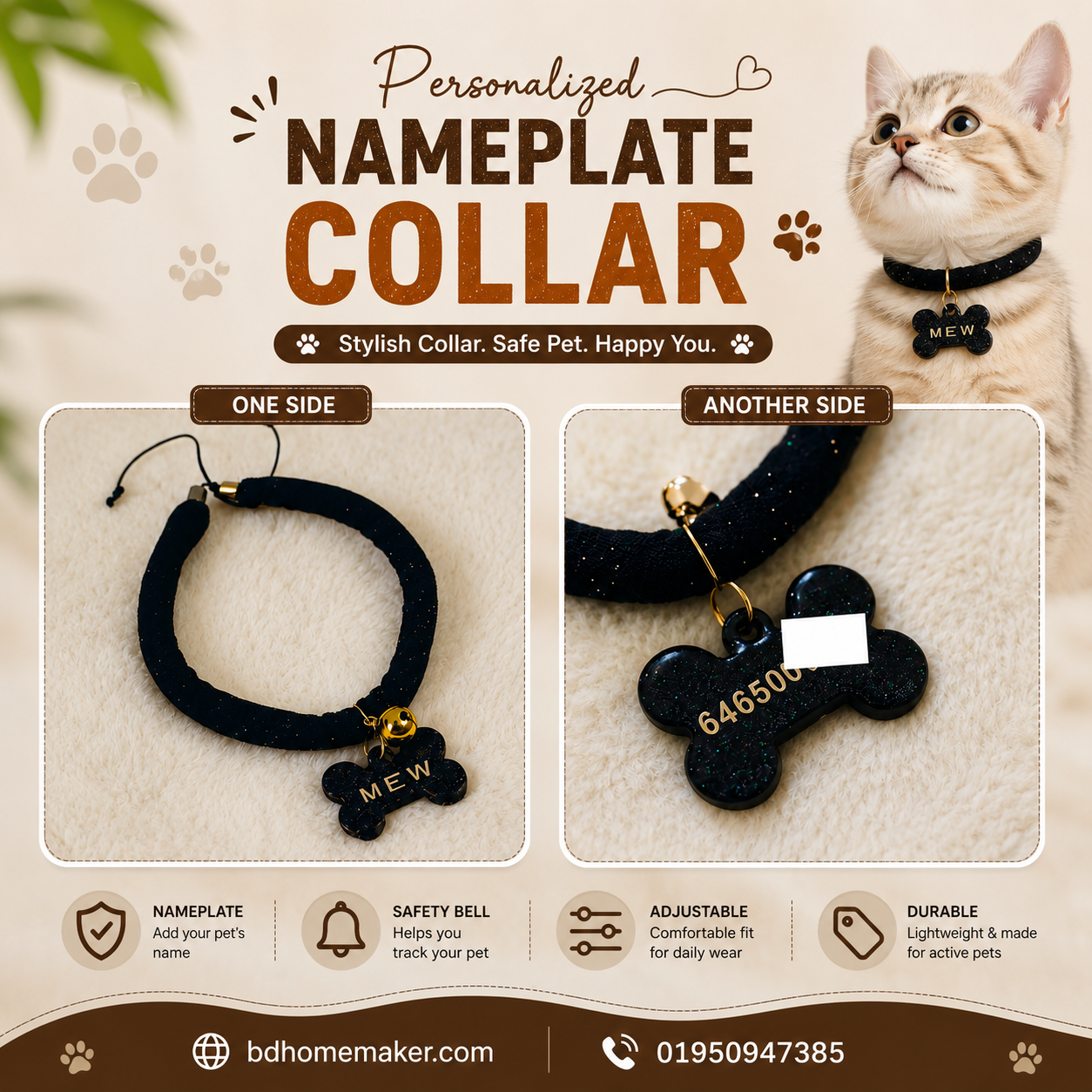 Nameplate collar