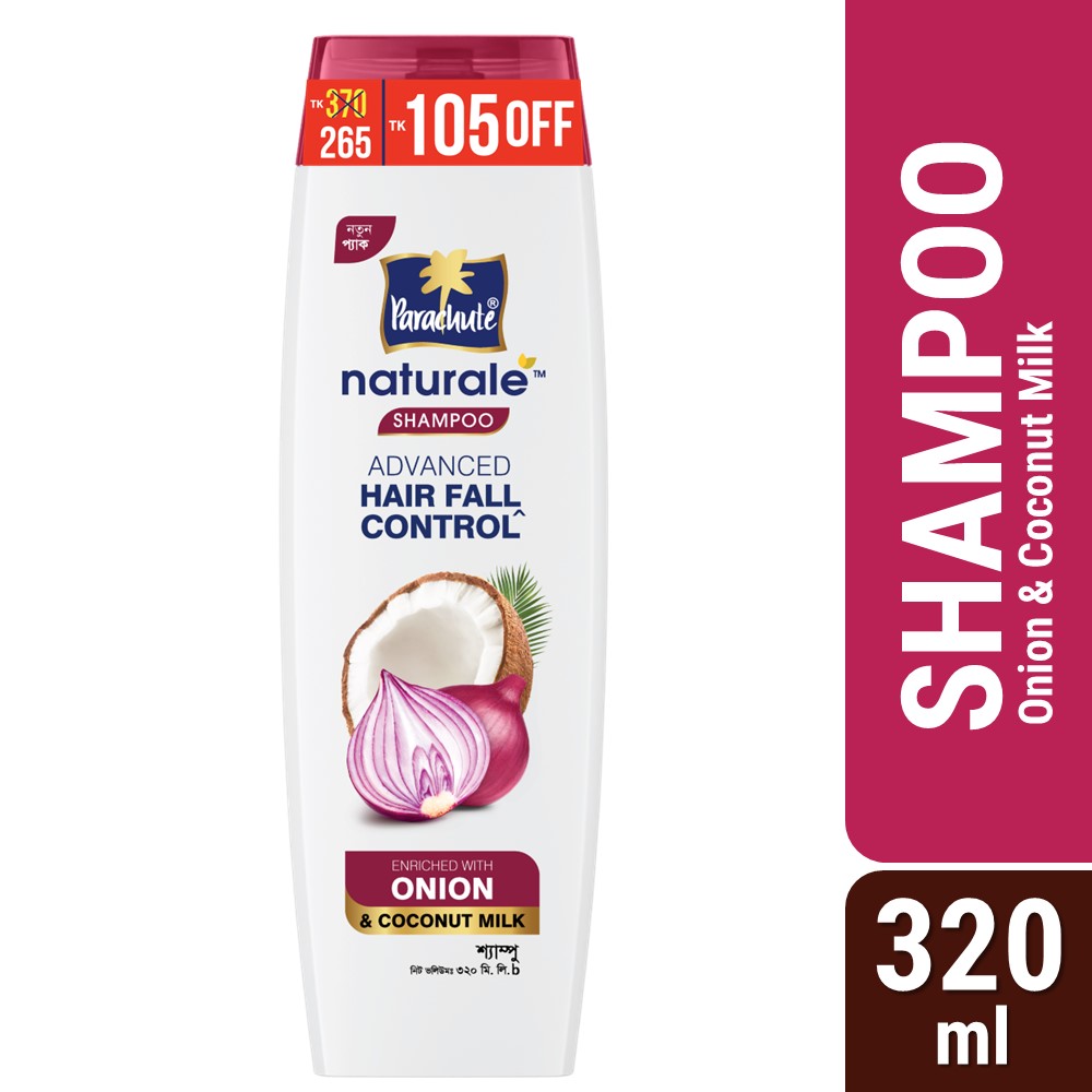 Parachute Naturale Shampoo Onion Advanced Hair Fall Control 320ml - CO