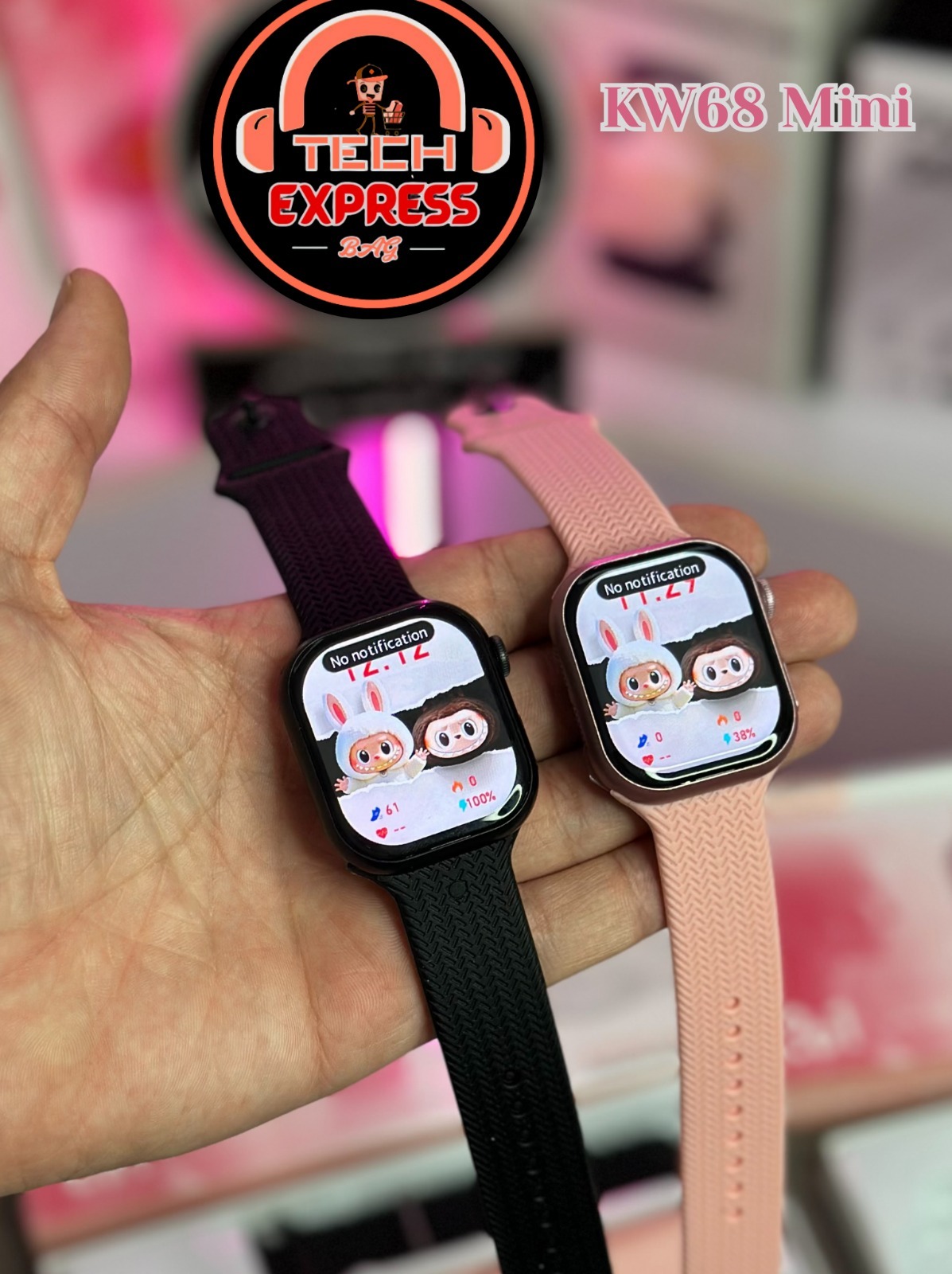 KW68 Mini Smart Watch – HD Display | Bluetooth Calling | Health Monitor | 25 Sports Modes | IP67/IP68 Water Resistant_img_0