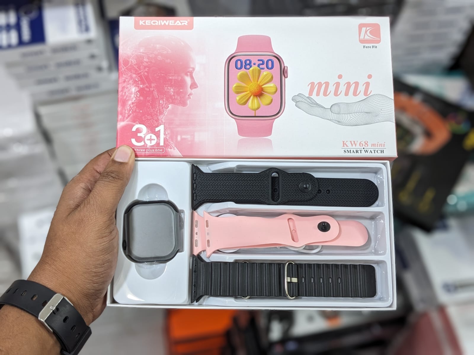 KW68 Mini Smart Watch – HD Display | Bluetooth Calling | Health Monitor | 25 Sports Modes | IP67/IP68 Water Resistant_img_3