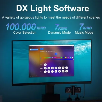 PC Sync Ambient RGB LED Backlight Kit | Smart Music Sync TV & Monitor Light | USB Powered_img_10