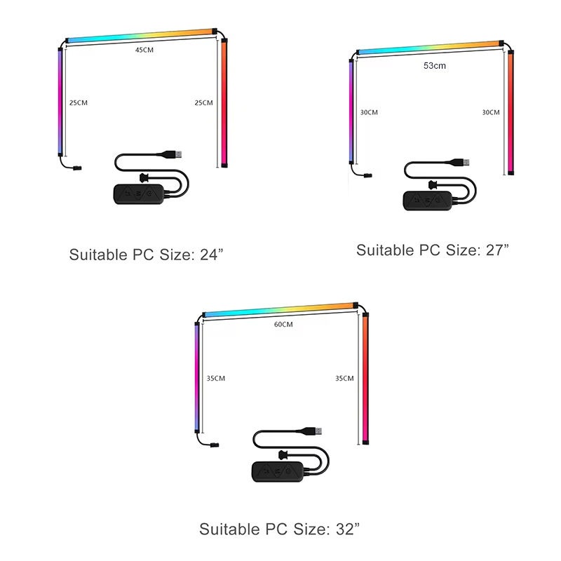 PC Sync Ambient RGB LED Backlight Kit | Smart Music Sync TV & Monitor Light | USB Powered_img_13