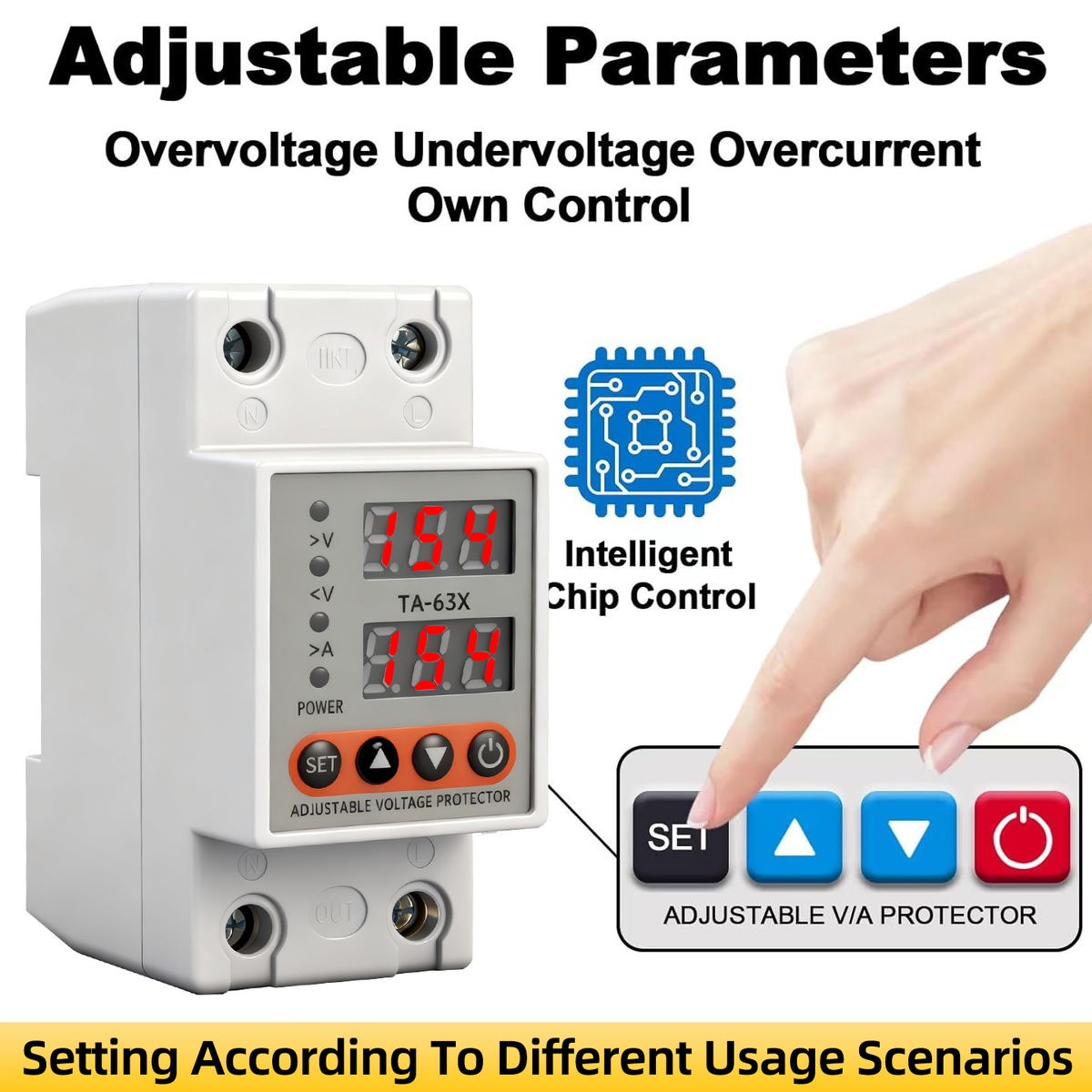 Adjustable Over Voltage, Under Voltage & Over Current Protector_img_4