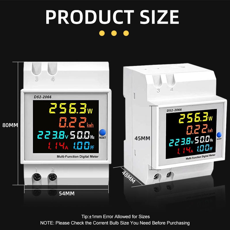 JIUJI Smart Energy Meter | WiFi & Non-WiFi Version | Built-in CT | LCD Display_img_9