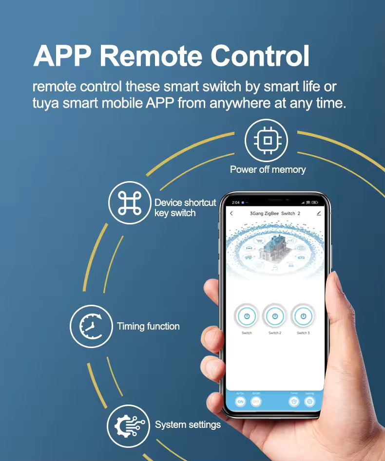 Bonduki Smart WiFi Touch Wall Switch, 1/2/3/4 Gang with WiFi & RF433 Remote Control, Tuya Smart & Smart Life App Support, Touch Panel, 1000W Per Gang, Google Assistant & Alexa Voice Control, Black & White_img_6