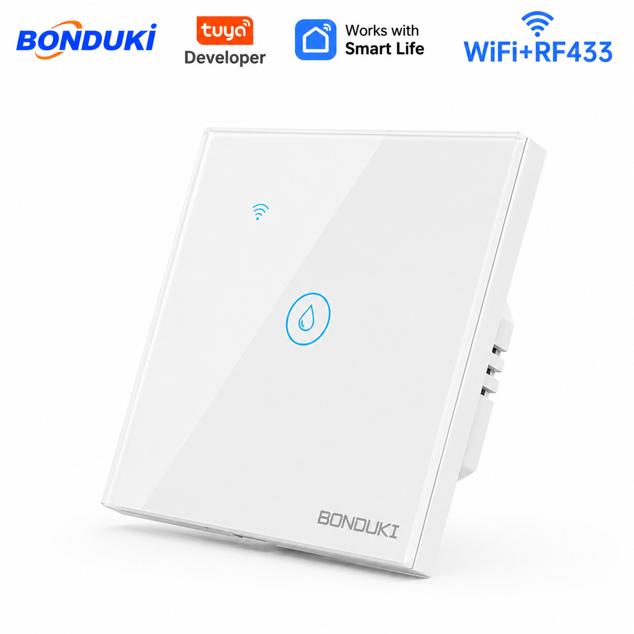 Bonduki Smart WiFi Water Heater Switch | 40A | 8800W | Tuya Smart | Google Assistant & Alexa | Black / White_img_1