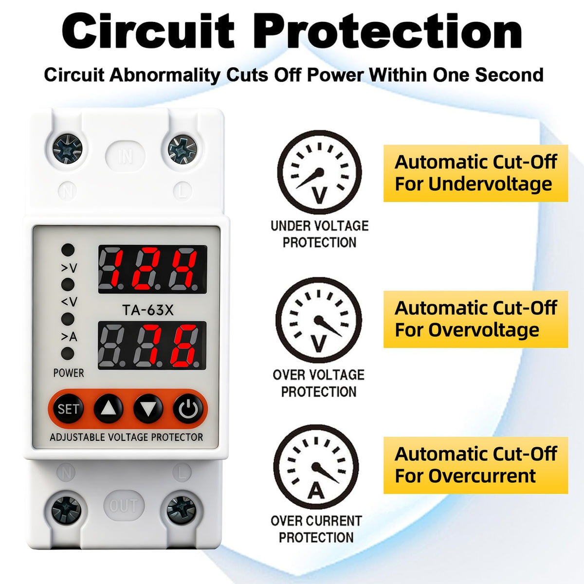 Adjustable Over Voltage, Under Voltage & Over Current Protector_img_3