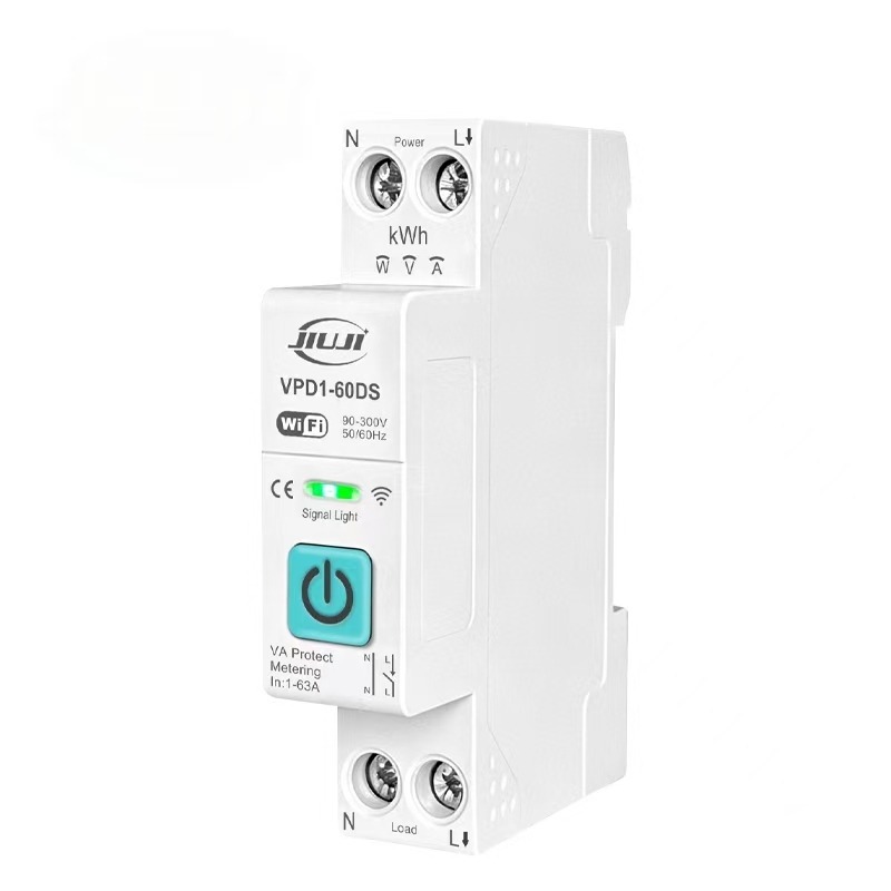 JIUJI Tuya WiFi Smart Protector |  Energy Metering |  VPD1-60DS | 63A | 1P+N | Energy Metering | Over & Under Voltage Protection | WiFi + BLE | Tuya Smart | Smart Life_img_6
