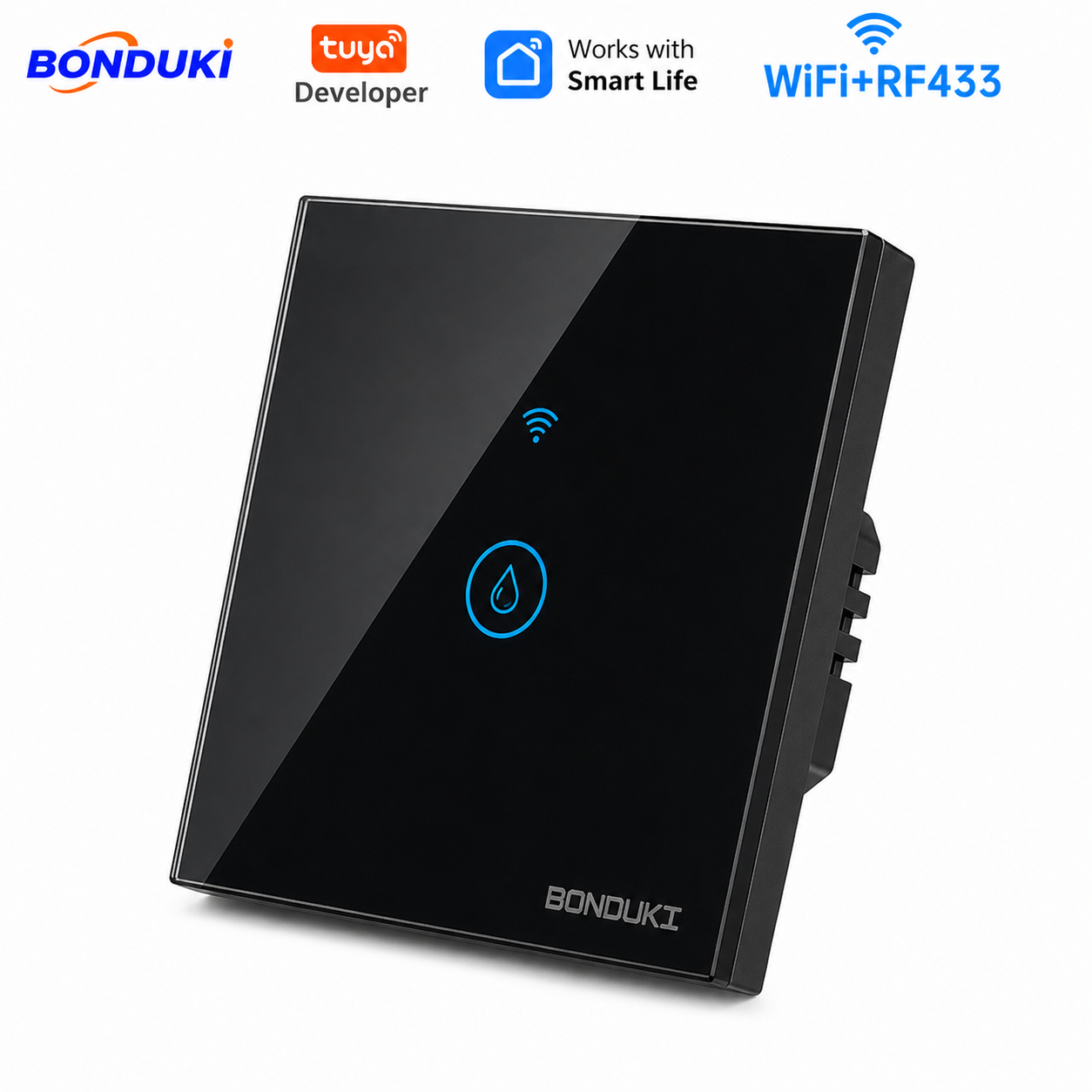 Bonduki Smart WiFi Water Heater Switch | 40A | 8800W | Tuya Smart | Google Assistant & Alexa | Black / White