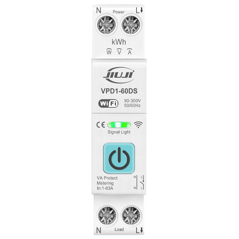 JIUJI Tuya WiFi Smart Protector |  Energy Metering |  VPD1-60DS | 63A | 1P+N | Energy Metering | Over & Under Voltage Protection | WiFi + BLE | Tuya Smart | Smart Life_img_5