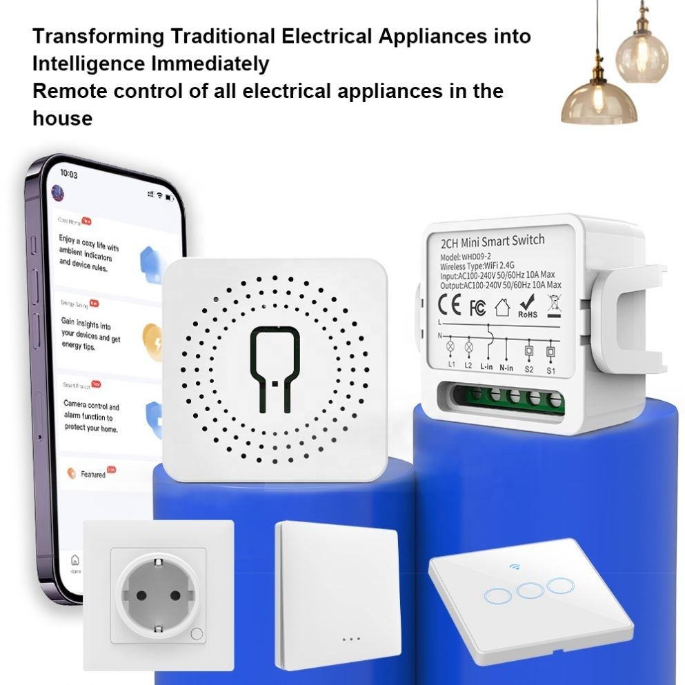 Smart WiFi Switch Module | 2 Gang Smart Relay | Tuya App Control | 10A x 2 Channel_img_2