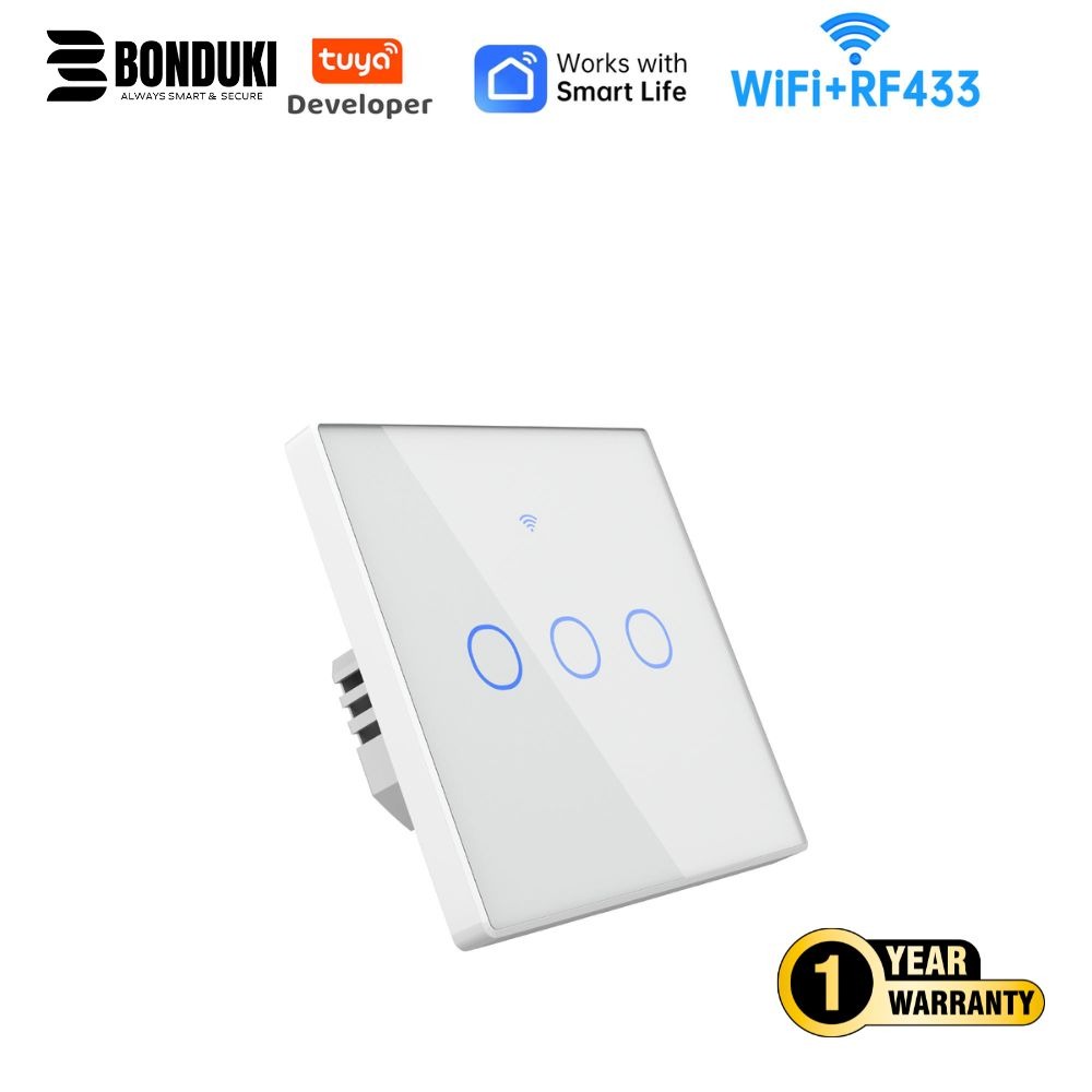 Tuya Smart Wall Switch (1–4 Gang) | App + Bluetooth + Touch + RF Remote + Regulator & Socket_img_3