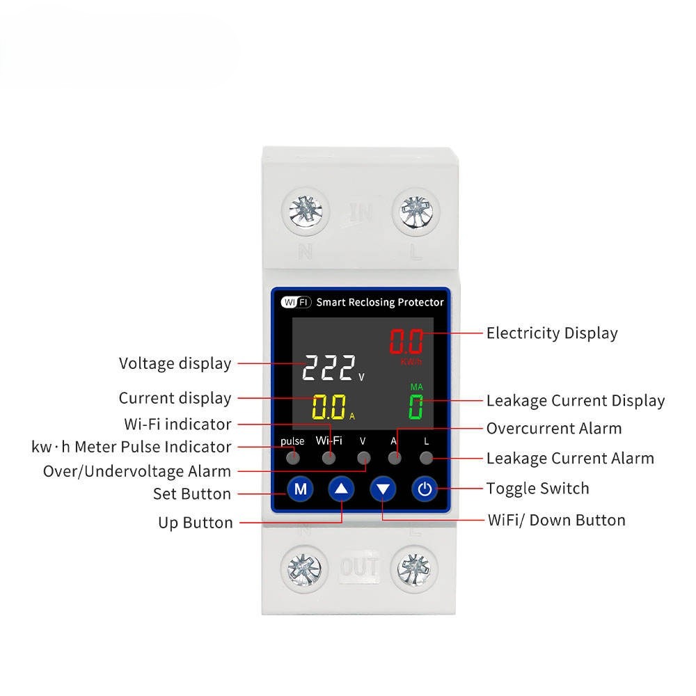 Smart WiFi Multi-Functional Protector | Energy Meter | Leakage Protection | Tuya App Control_img_1
