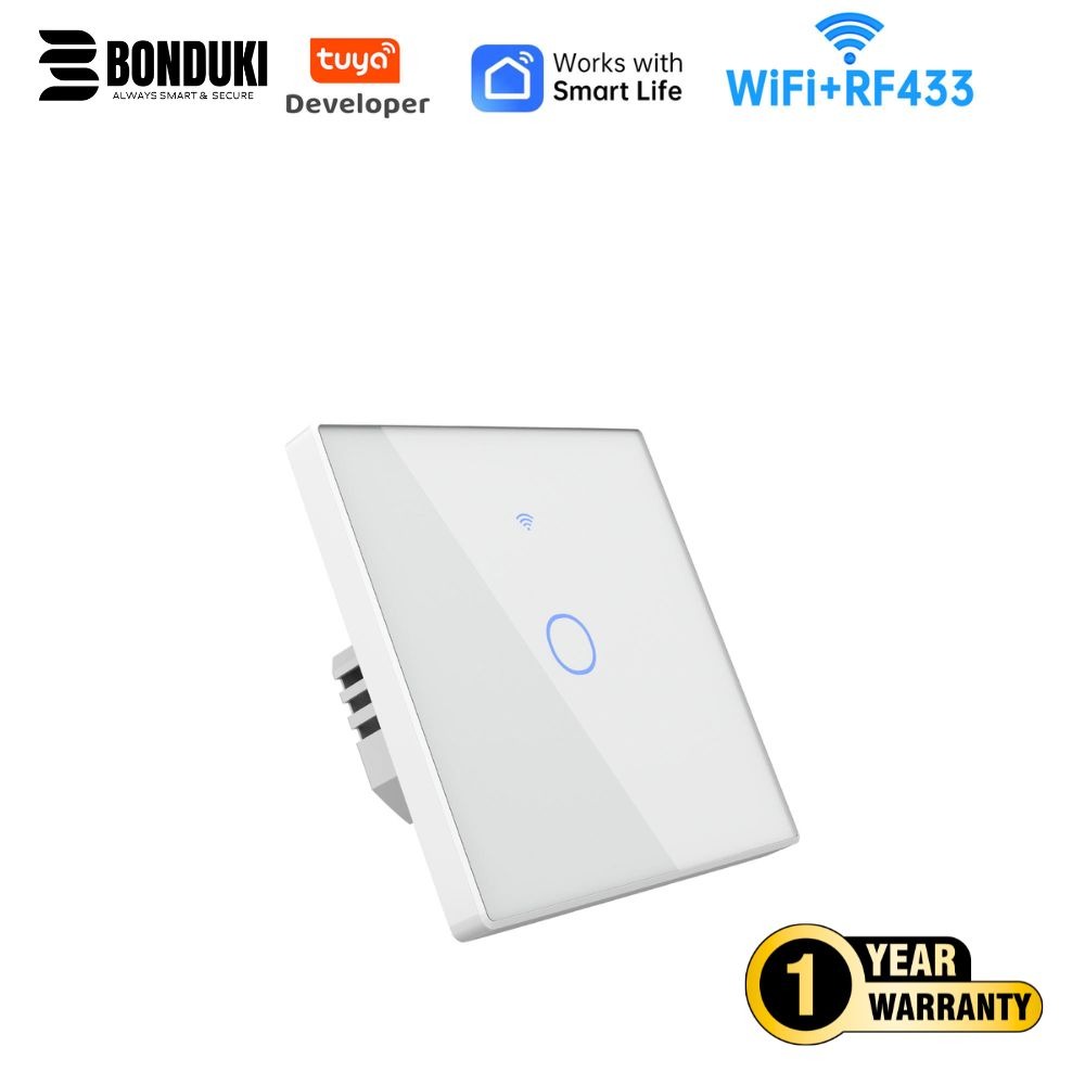 Tuya Smart Wall Switch (1–4 Gang) | App + Bluetooth + Touch + RF Remote + Regulator & Socket_img_1