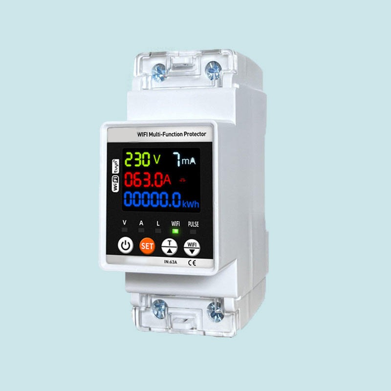 JIUJI Smart WiFi Multi-Function Protector | Smart Energy Meter, Leakage Protection, Power Monitor & App Control_img_1