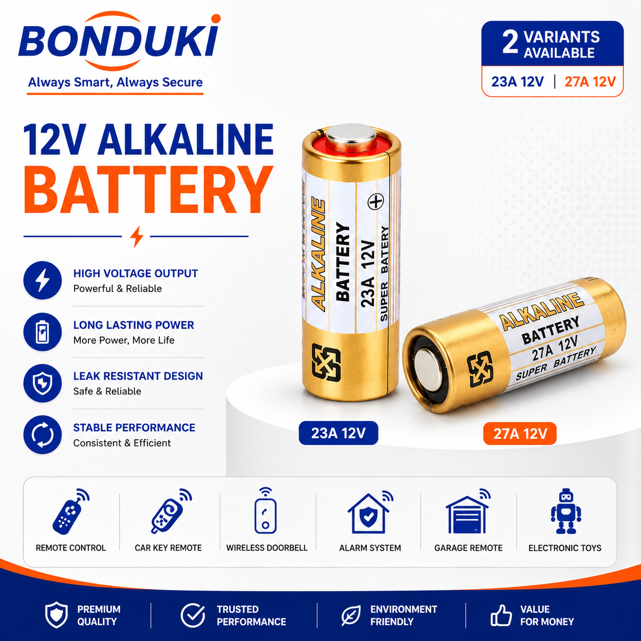 23A 12V Alkaline Battery