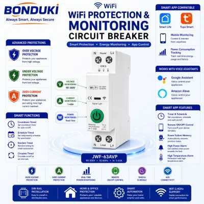 Smart WiFi MCB Circuit Breaker (Basic / Pro) App Control, Energy Monitoring & Full Protection_img_0