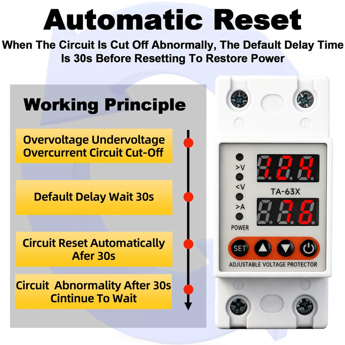 Adjustable Over Voltage, Under Voltage & Over Current Protector_img_2