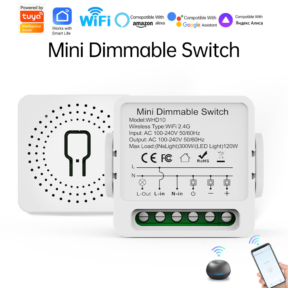 Mini WiFi Dimmer Switch Smart Light Power Controller (Tuya / Smart Life Supported)_img_1