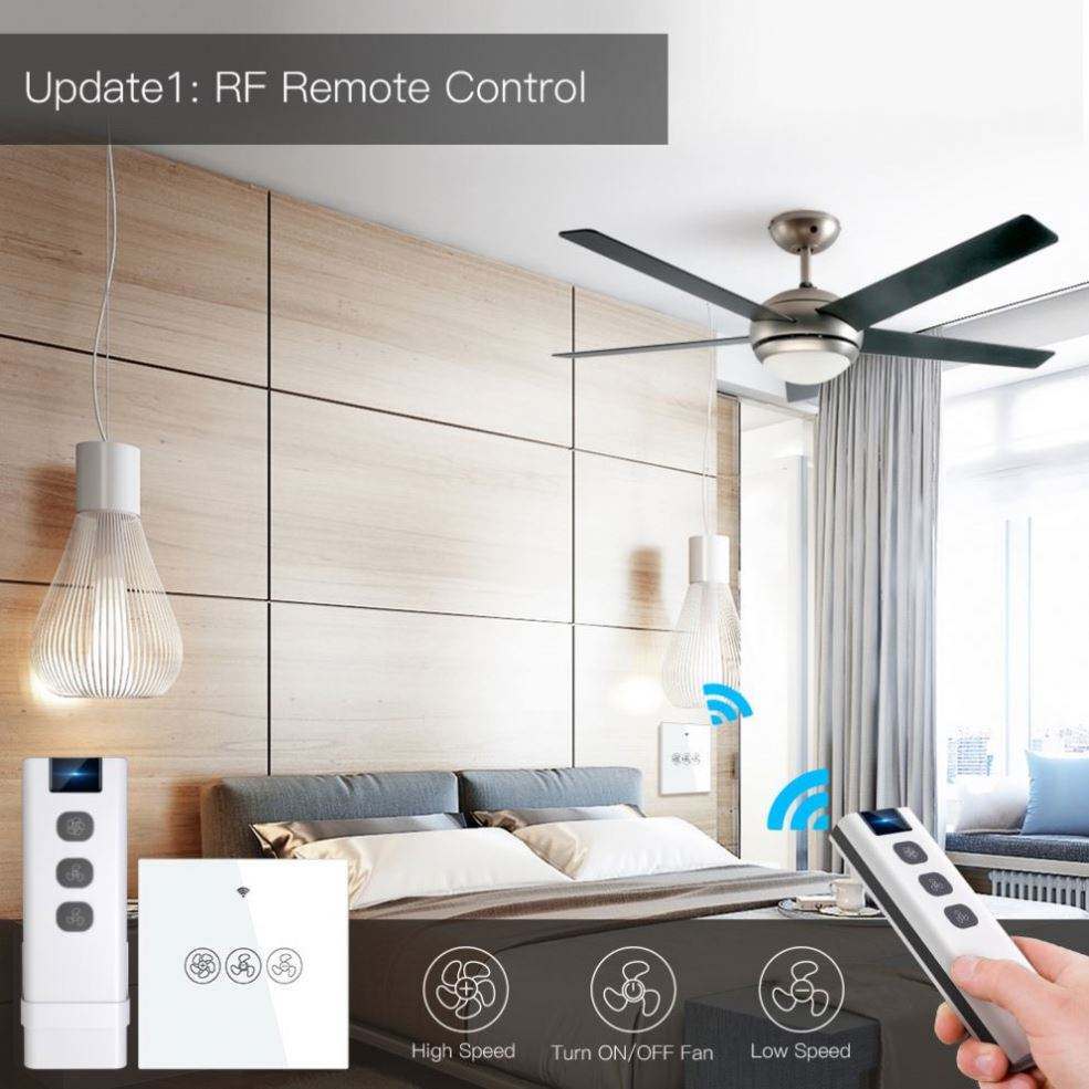 MOES WiFi Smart Fan regulator Switch | Touch + App + Voice + Remote Control Support | Speed Control & Timer_img_7