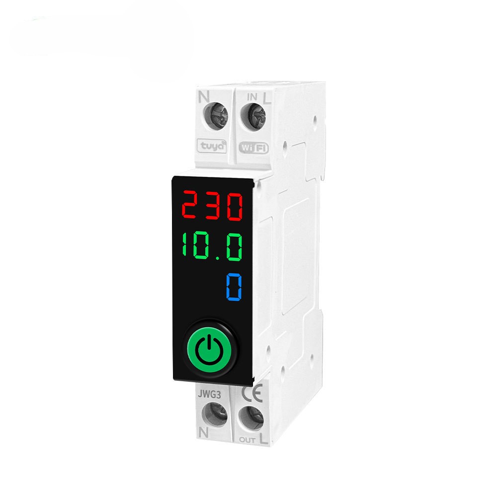 Tuya WiFi Smart Switch 63A with Display | Smart Life App Control Miniature Circuit Breaker | Timer Voice Control | DIN Rail Smart MCB_img_3