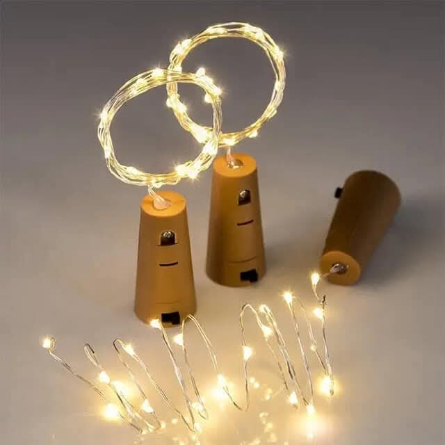 বোতলের ছিপি string light with bettery