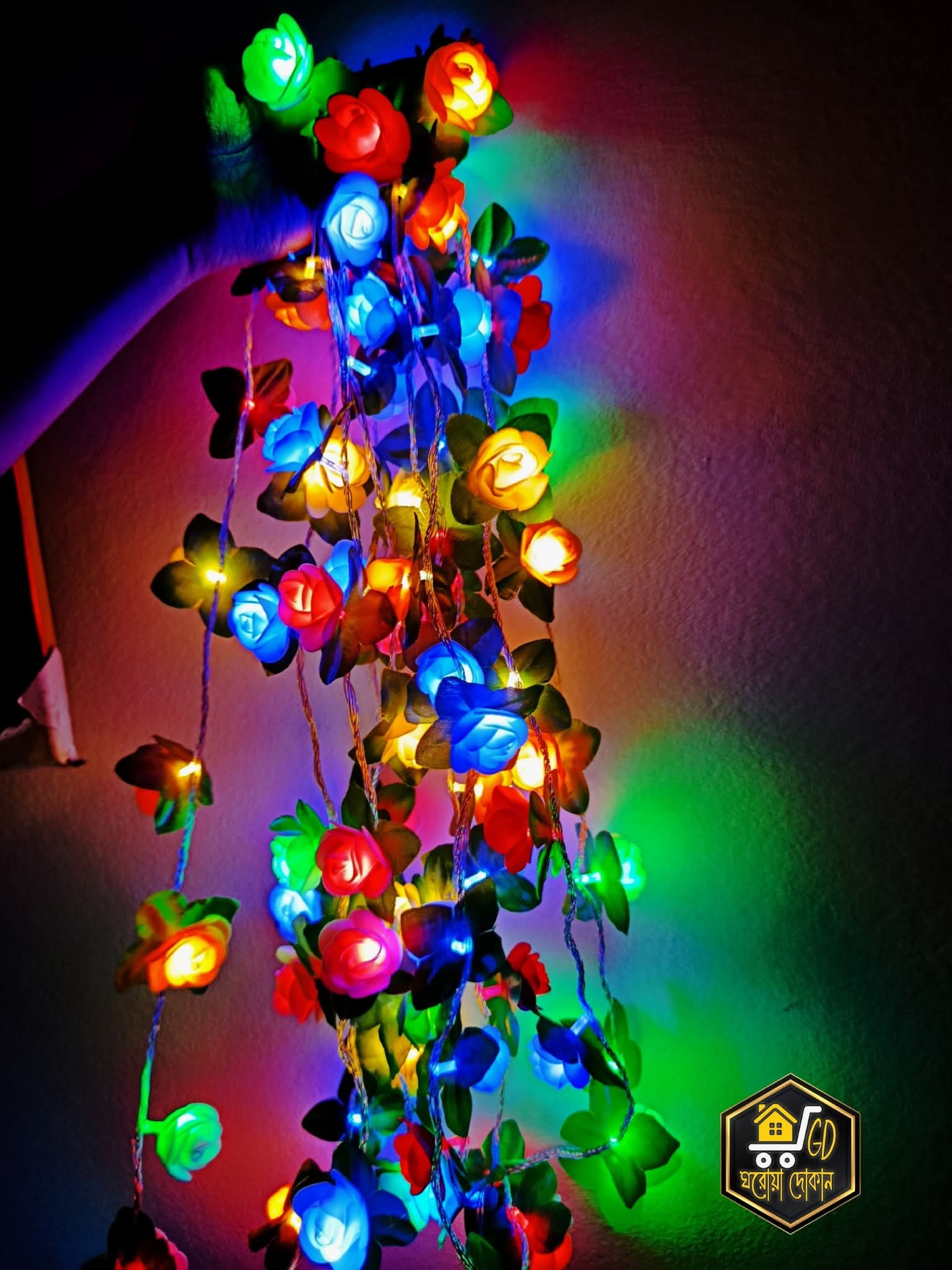 Rose Fairy Light (পাতা যুক্ত)