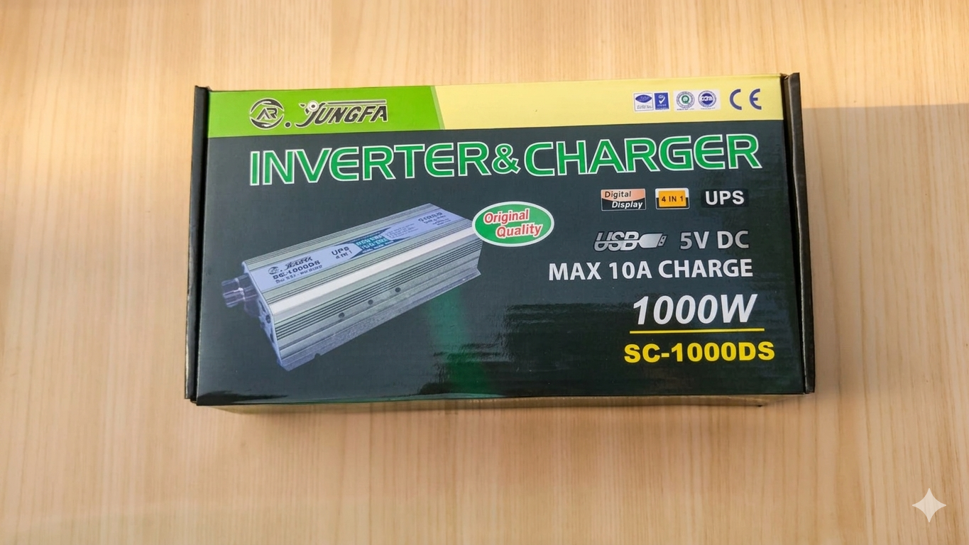 🔋 Jungfa 1000W Inverter & Charger (SC-1000DS)
