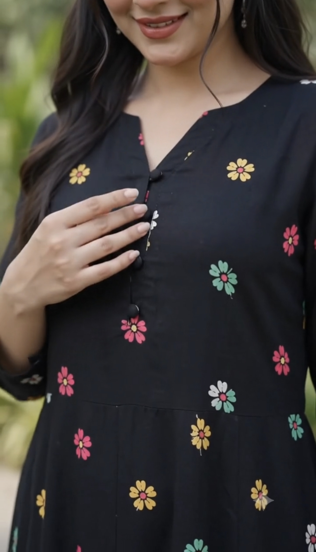 Floral Fantasy Black One-Piece_img_2