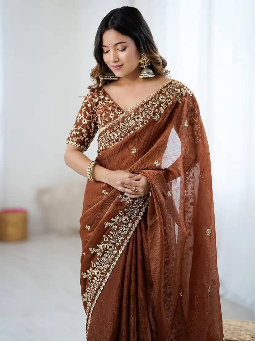 রেডি শাড়ি, রেডি ব্লাউজ, বানানোর ঝামেলা ছাড়াই_img_5