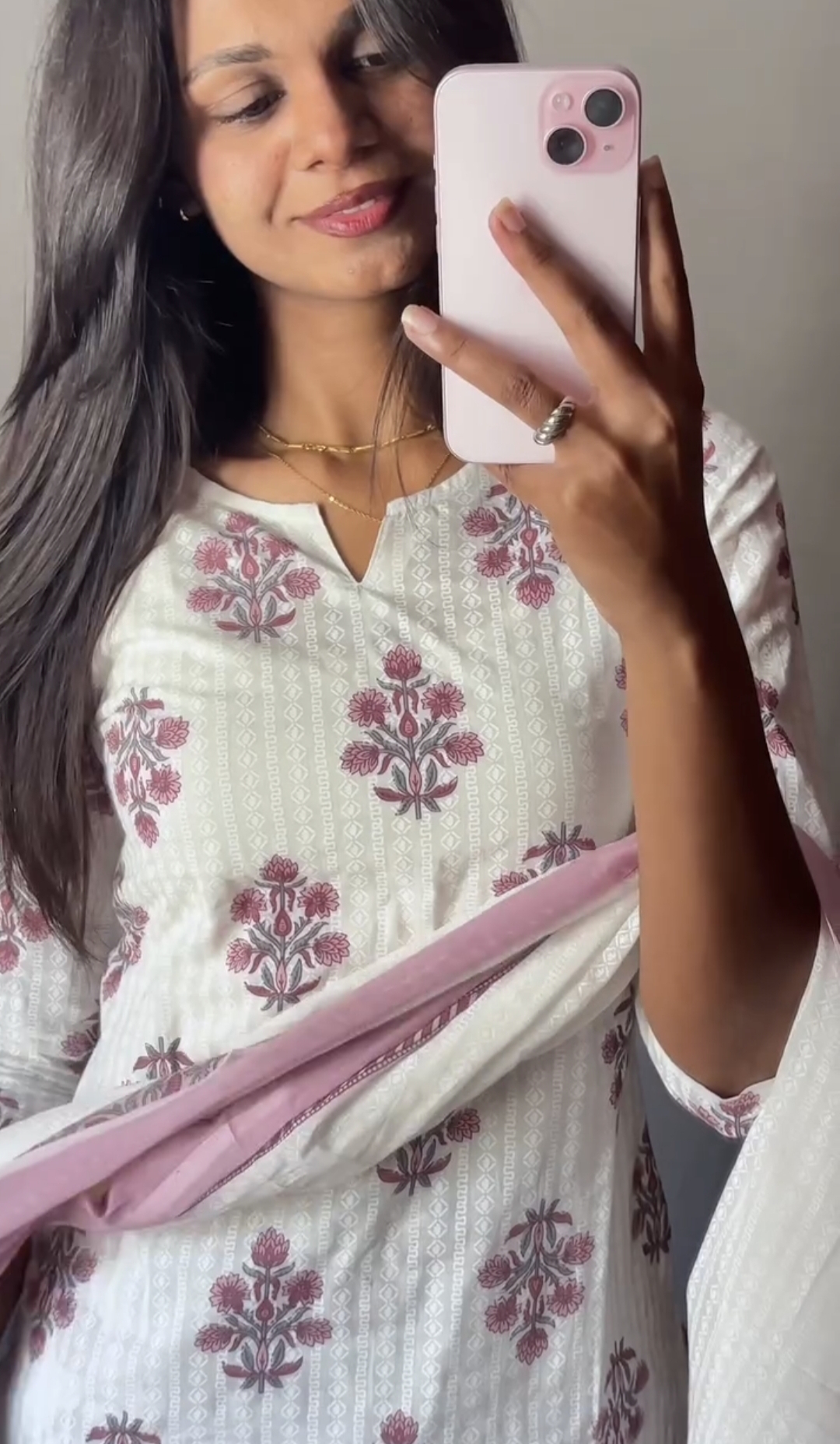নজরকাড়া ডিজিটাল প্রিন্টের আরামদায়ক সুতি থ্রি-পিস_img_2