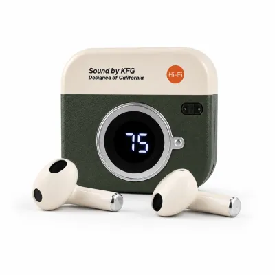 Q86 Retro Camera Design  TWS Bluetooth Earbuds_img_4