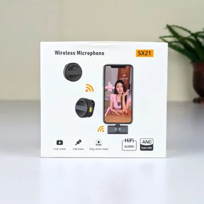 🎤 SX21-New 1 Drag 2 Wireless Lavalier Microphone (Type-C)_img_5