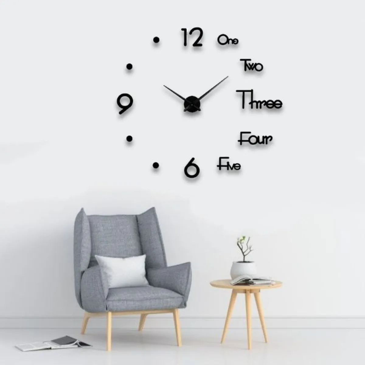 3D Wall Clock Sticker