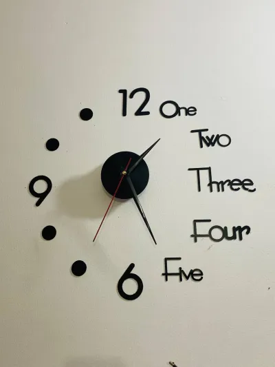 3D Wall Clock Sticker_img_1