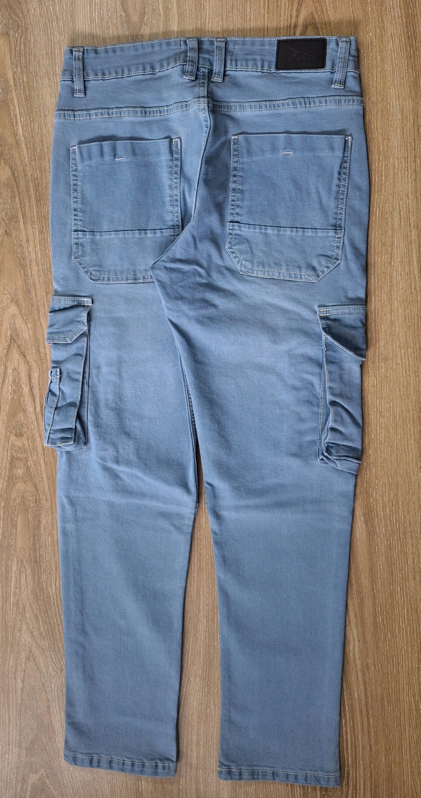 Premium 7 Pocket Jeans Cargo ( Light Blue)_img_2