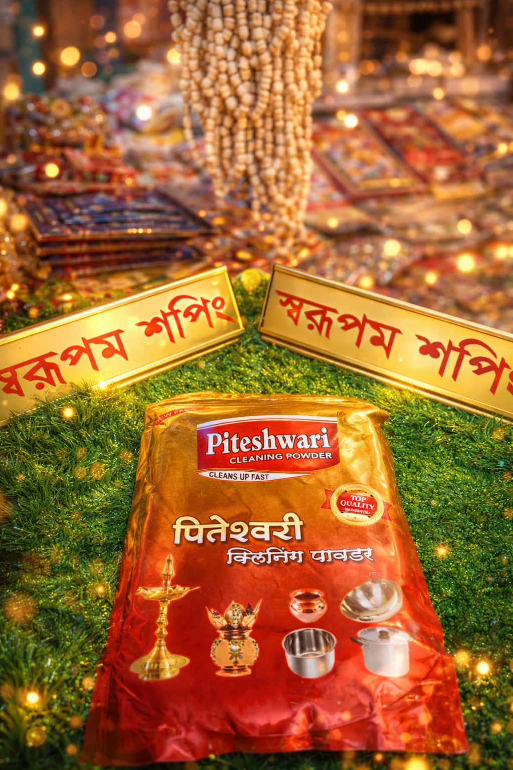 পিতল পালিশ/পীতাম্বরী/পিতেশ্বরী ১ কেজি - Image 1