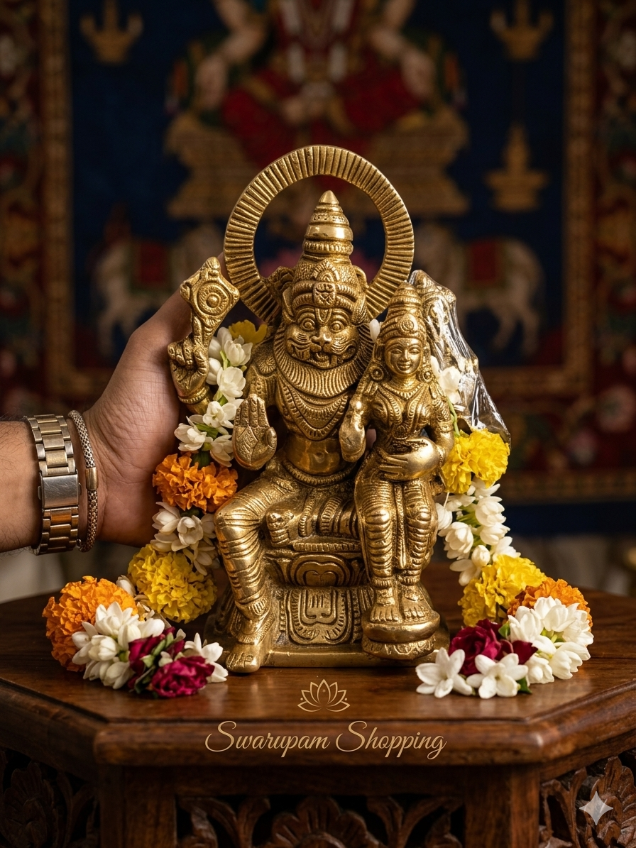 পিতলের নৃসিংহদেব - Image 2